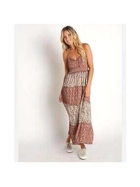 Show Me Your Mumu Maxi Dress Floral XS Hippie Indie Tiered Summer Festival